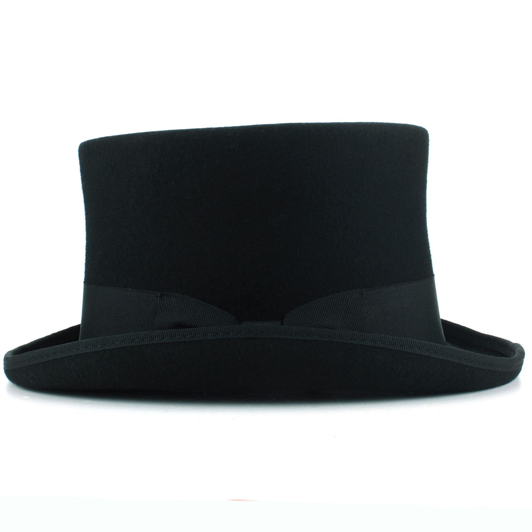 Wool Felt Top Hat - Black