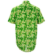 Regular Fit Short Sleeve Shirt - Green Ripple
