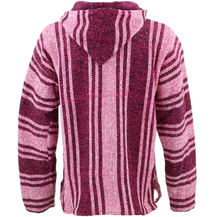 Mexican Baja Jerga Hoody - Pink