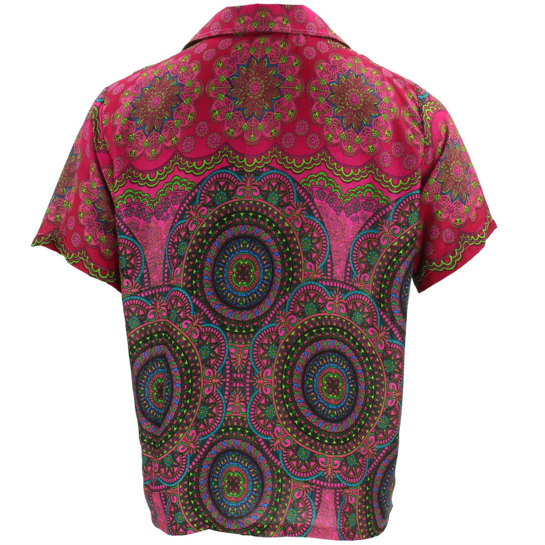 Boho Circle Mandala Shirt - Pink