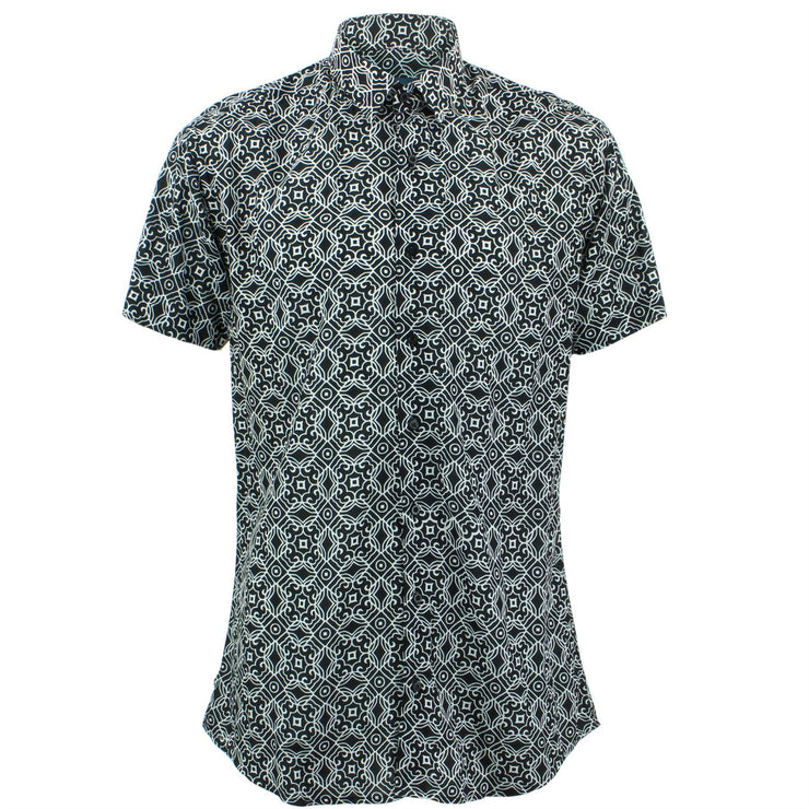 Tailored Fit Short Sleeve Shirt - Gothic Tiles