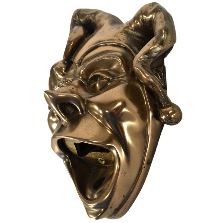 Wall Mounted Character Bottle Opener - Jester (Bronze)