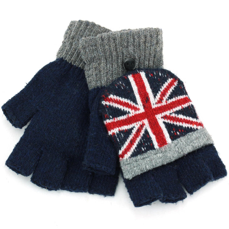 Macahel Union Jack Shooter Gloves - Navy