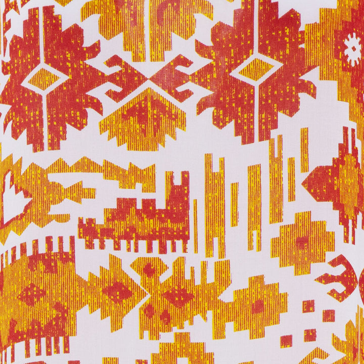 The Swirl Shift Dress - Orange Aztec