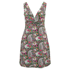 Crossover kjole - paisley blomstret