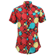 Tailored Fit Short Sleeve Shirt - Bold Polka Dots