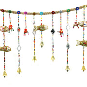 Handmade Rajasthani Strings Hanging Decorations - Door Garland - Fish