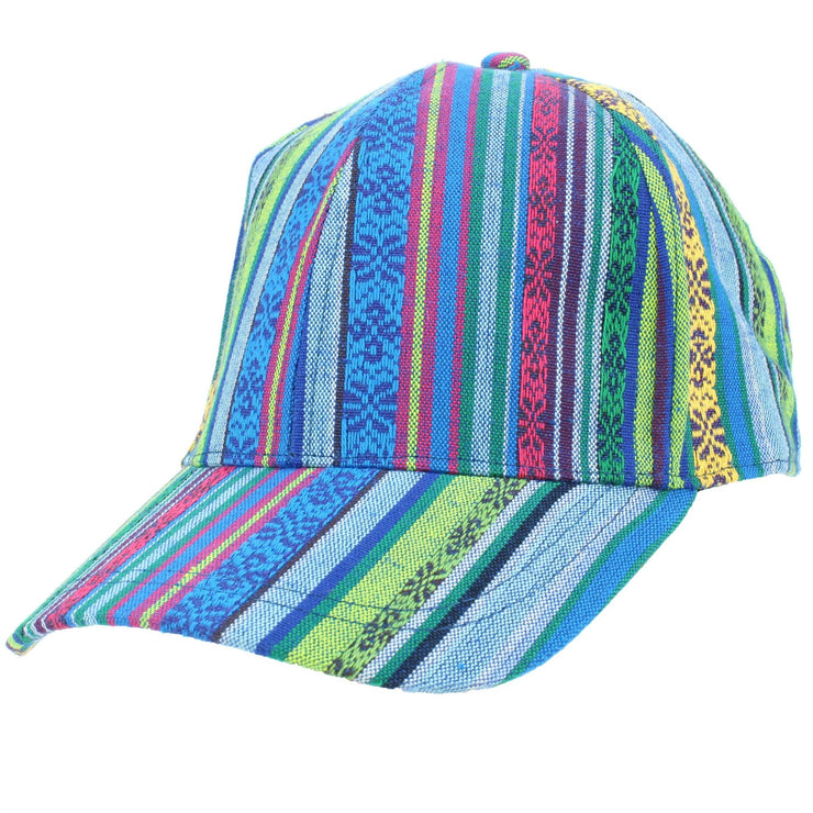 Aztec Print Baseball Hat - Blue
