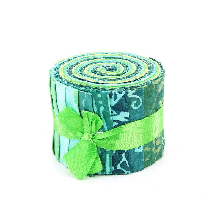 Jelly Roll - 20 Strips of 2.5" x 37" Cotton Batik