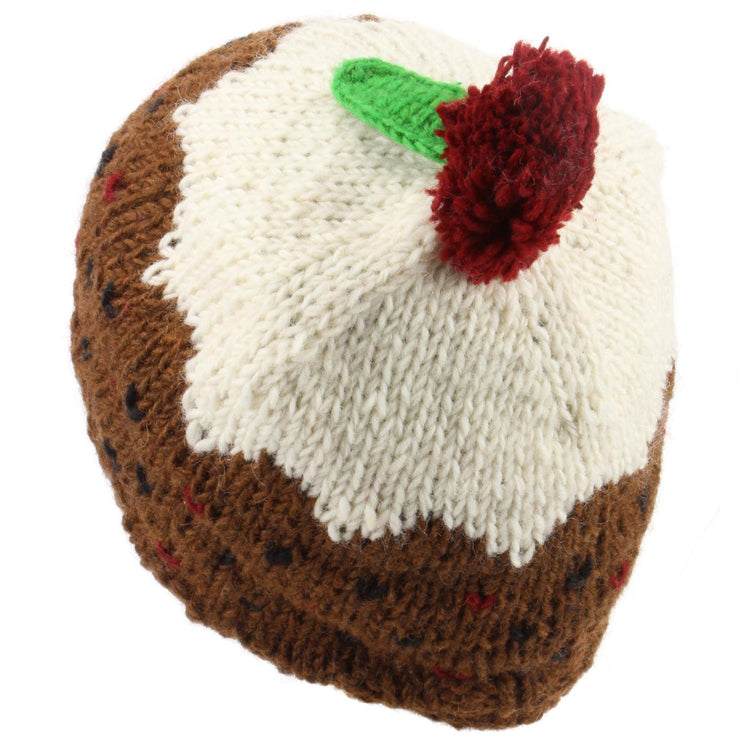 Wool Knit Christmas Pudding Hat