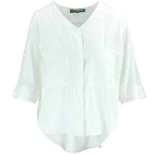 Blouse tissée - blanc