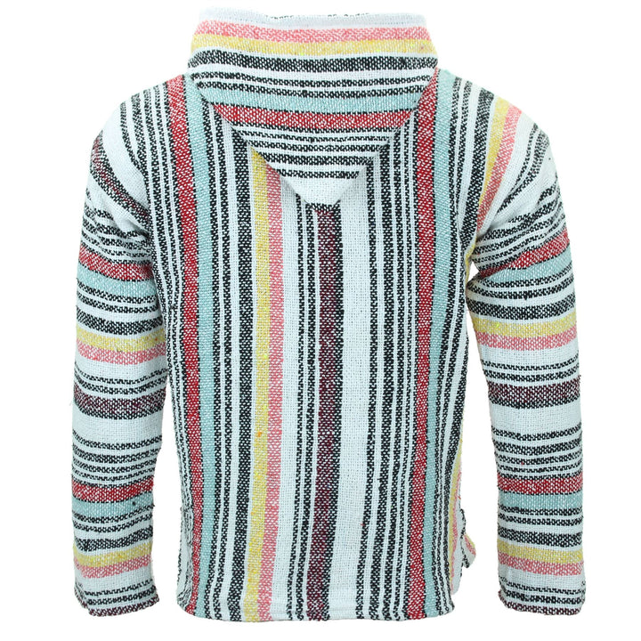 Mexican Baja Jerga Hoody - Sugar Stripe