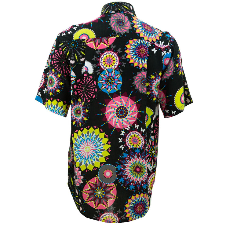 Regular Fit Short Sleeve Shirt - Carnival Suzani - Black