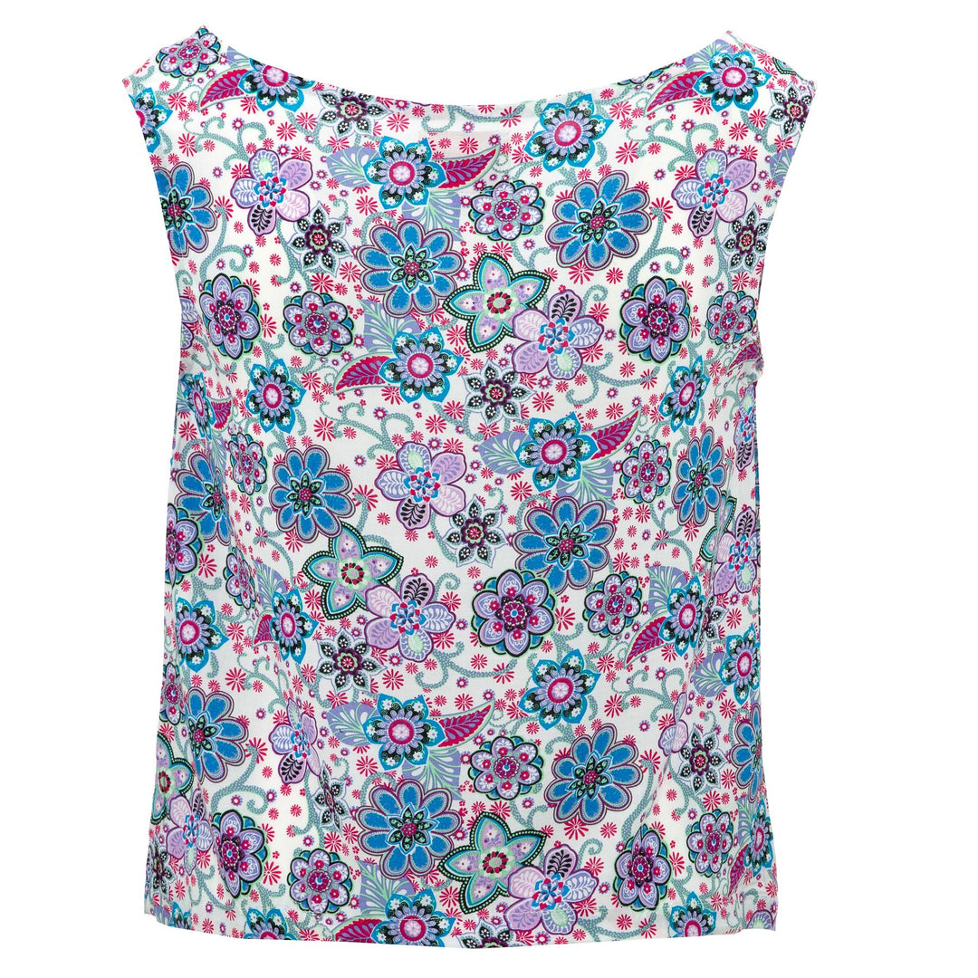Box Top - Geometric Floral
