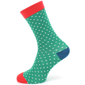 Bamboo Socks - Polka Dots - Green