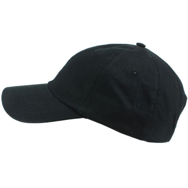 Plain Baseball Cap - Black