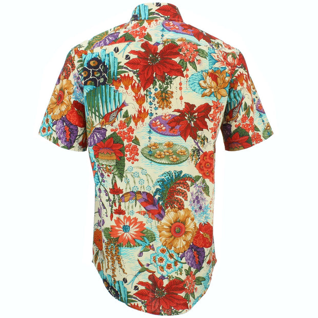 Regular Fit Short Sleeve Shirt - Japanese Floral