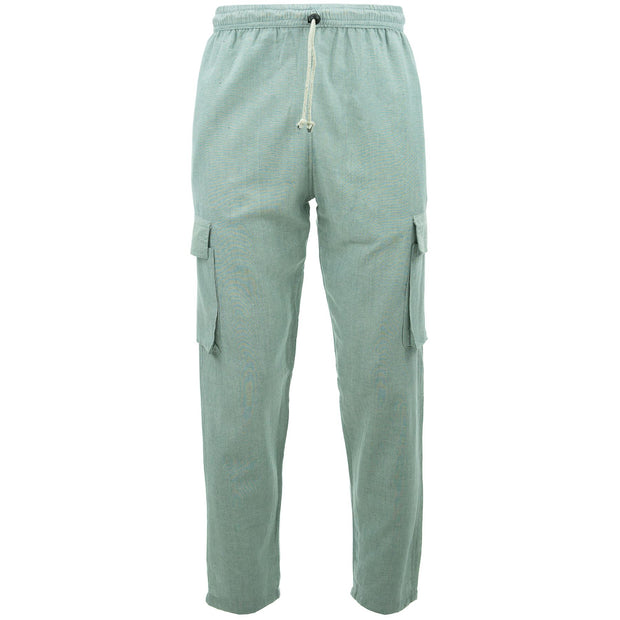 Cotton Combat Trousers Pant - Grey
