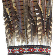 Feather Headdress Headband with Brown Feathers
