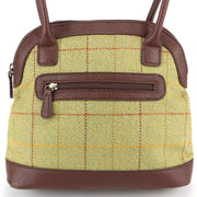 Tweed Shopper Tote Bag Handbag - Light Green