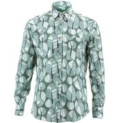 Regular Fit Long Sleeve Shirt - Abstract Leaves