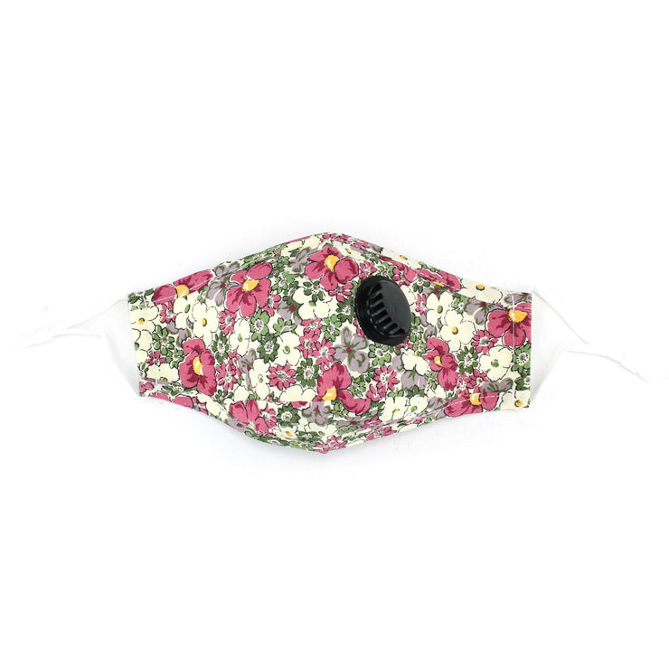 Breathable Vent Face Mask - Floral Pink