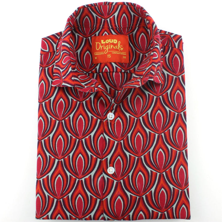 Tailored Fit Short Sleeve Shirt - Red Claw