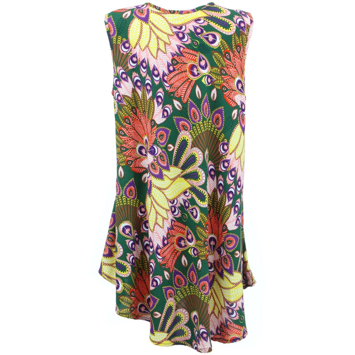 Tropical Hawaiian Swing Dress - Green