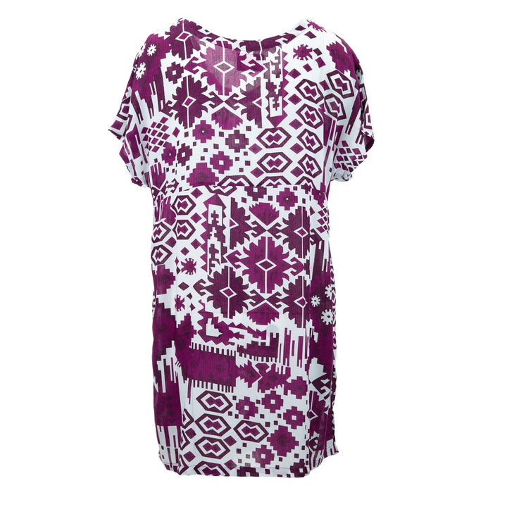 Lolo Short Shift Dress - Purple Aztec