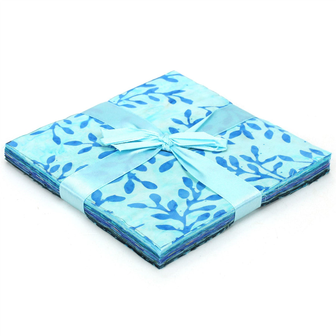 Charm Pack - 40 x 5" Squares of Cotton Batik