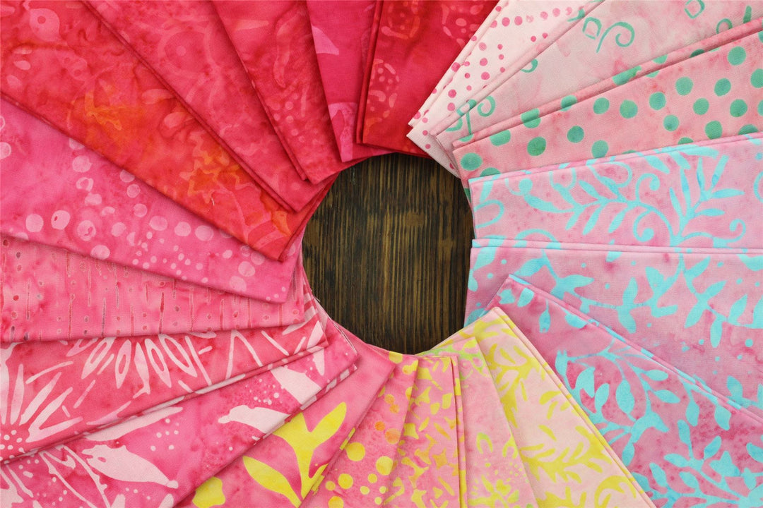 Fat Quarter - 20 Pieces of 19" x 20" Cotton Batik