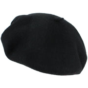 Wool Beret Hat - Black