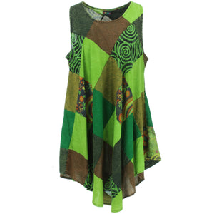 Summer Patch Dress - Green