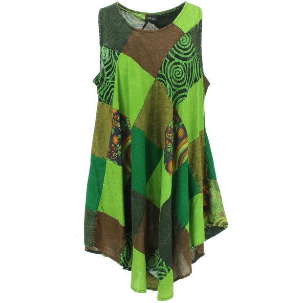Summer Patch Dress - Green