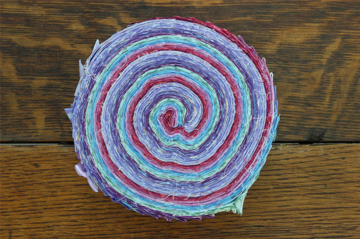 Jelly Roll - 40 Strips of 2.5" x 37" Cotton Batik