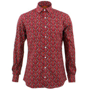 Tailored Fit Long Sleeve Shirt - Red Claw