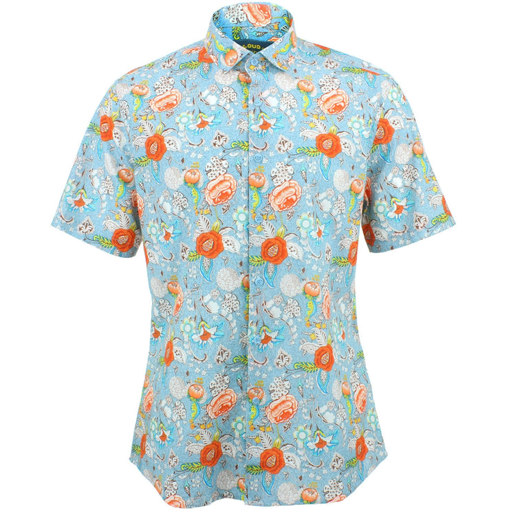 Slim Fit Short Sleeve Shirt - Jacobean Floral