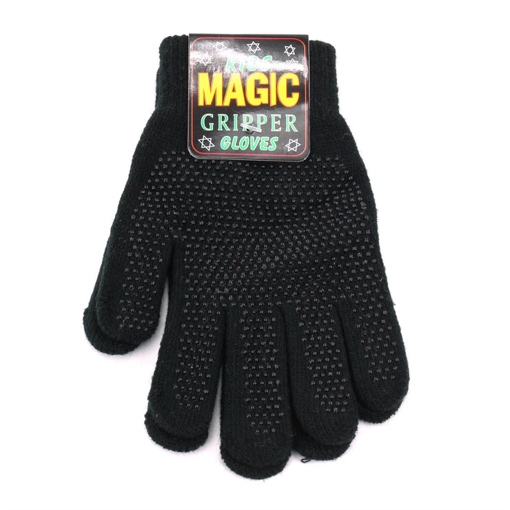 Magic Gloves Kids Gripper Stretchy Gloves - Black