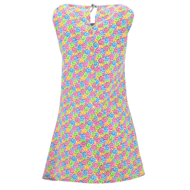 Modern Mini Dress - Swirling Candy