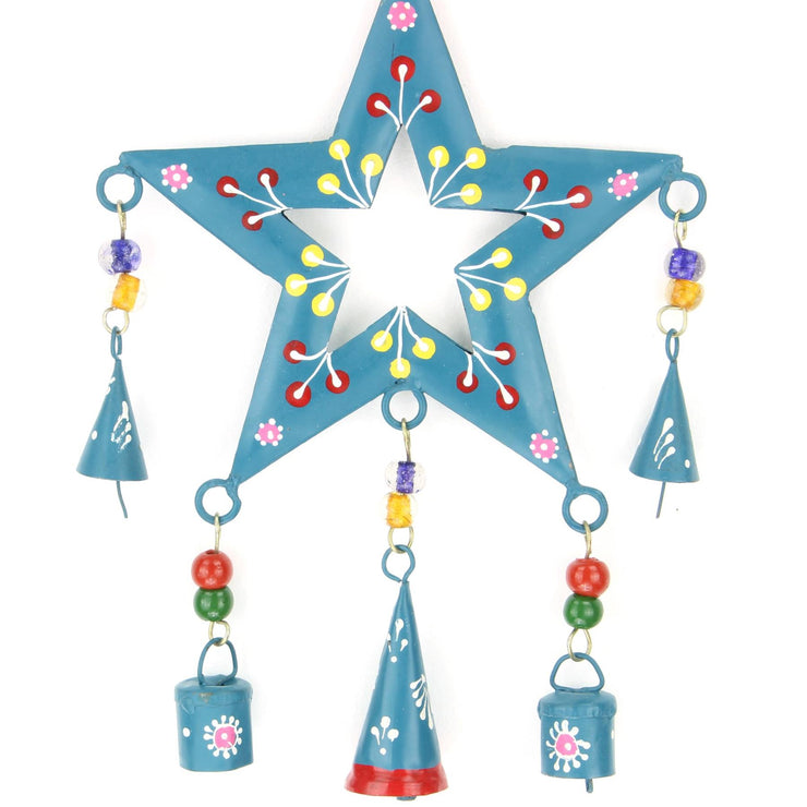 Hanging Star Mobile Decoration - Teal