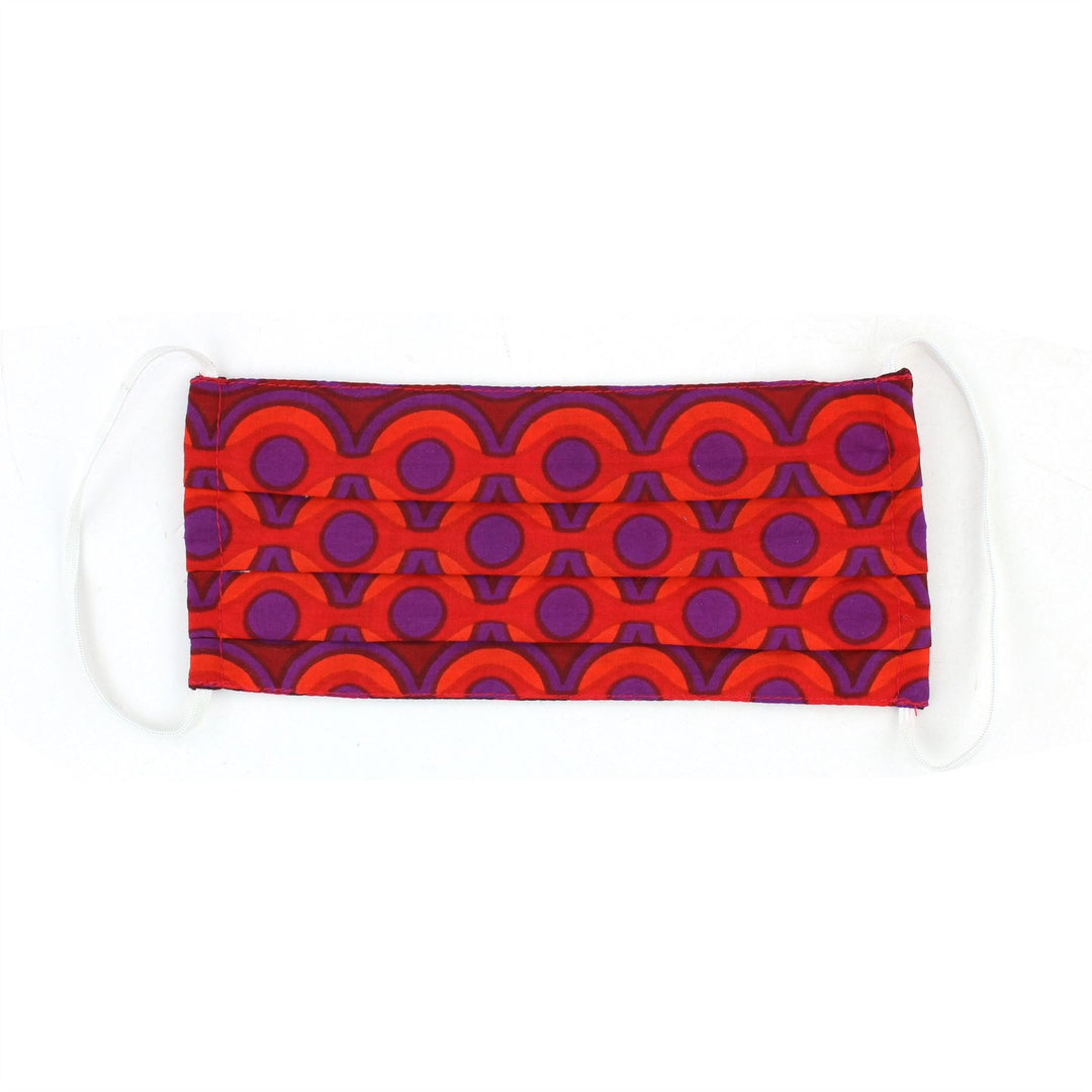 100% Cotton Handmade Pleated Face-Mask