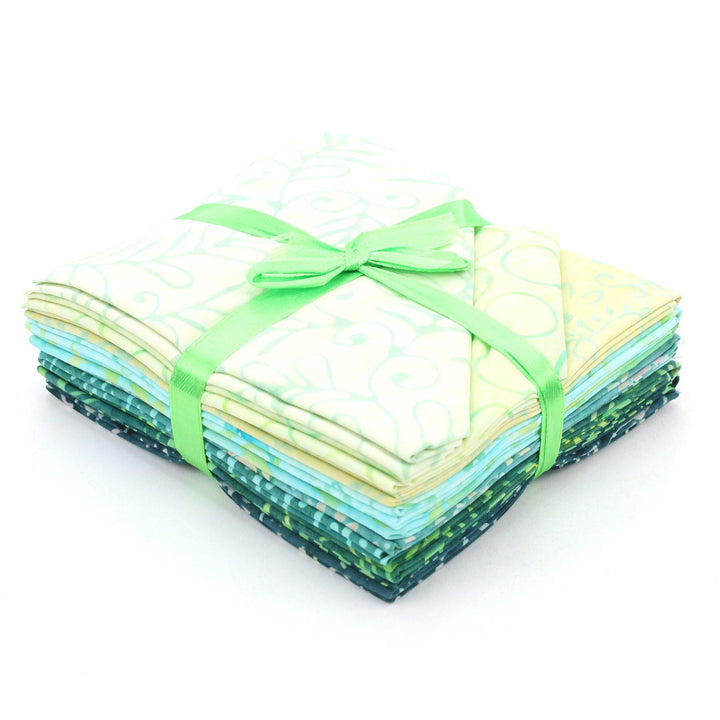 Fat Quarter - 10 Pieces of 19" x 20" Cotton Batik