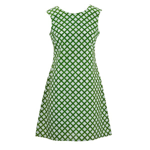Schickes, dezentes Kleid – grünes Gitter