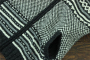 Hand Knitted Wool Jacket Cardigan - Fairisle Charcoal
