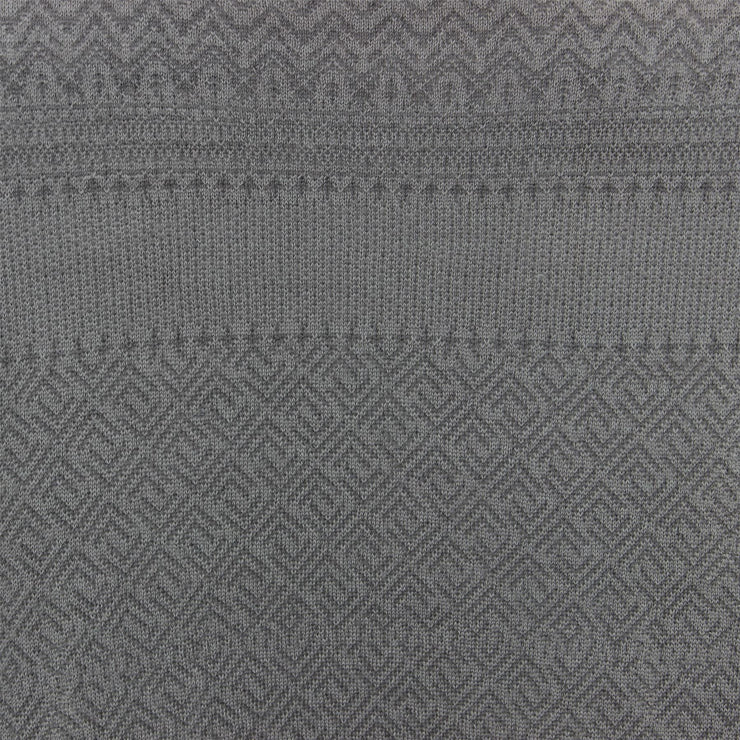 Wool Blend Knit Jumper with Nordic Fair Isle Design - Grey Lavender