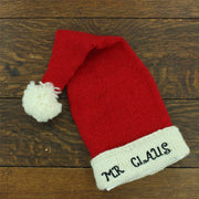 Hand Knitted Wool Christmas Beanie Hat - Mr Claus