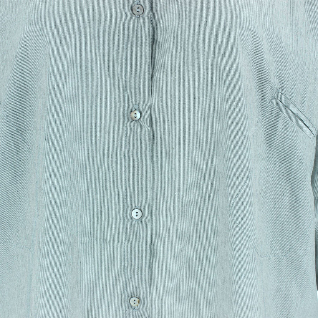 Woven Blouse Shirt - Grey Stripe