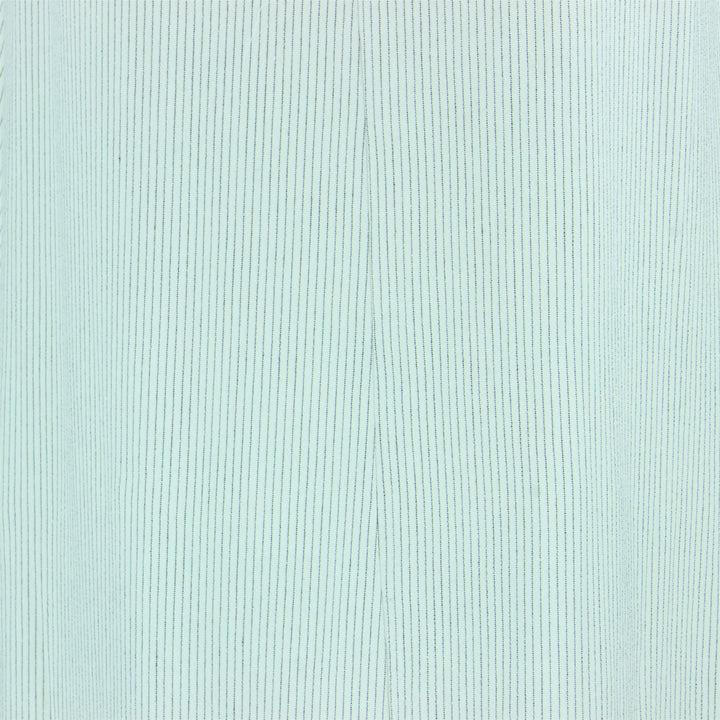 Woven A-Line Dress - White Stripe