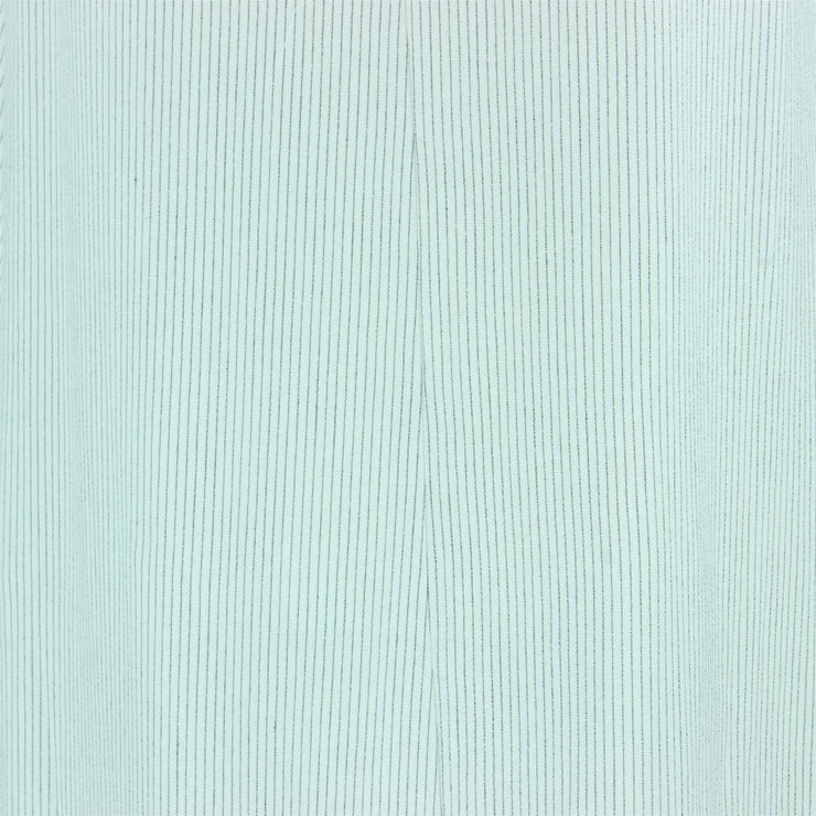 Woven A-Line Dress - White Stripe