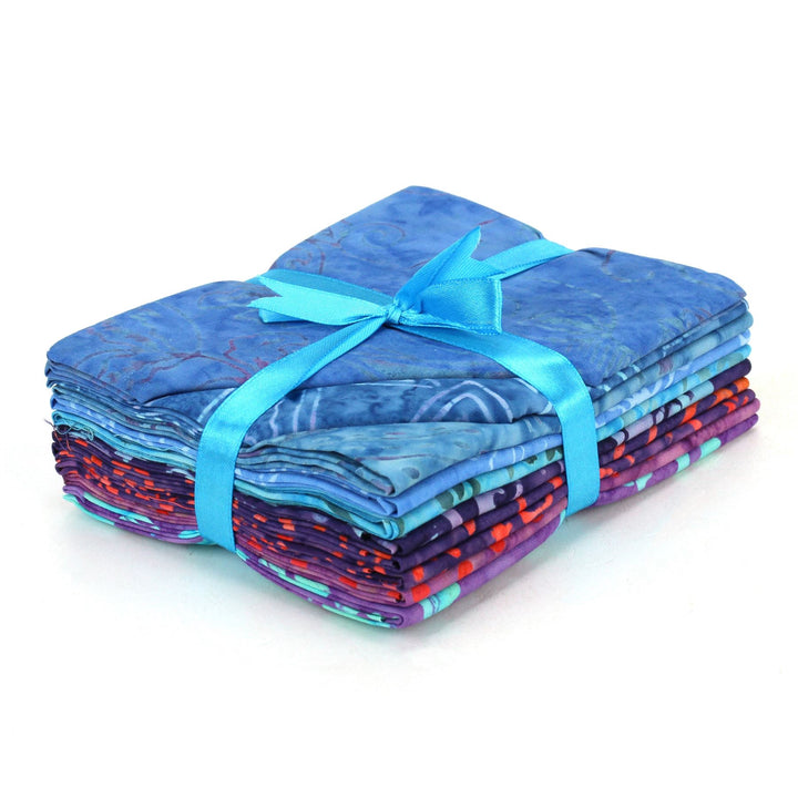 Fat Quarter - 10 Pieces of 19" x 20" Cotton Batik